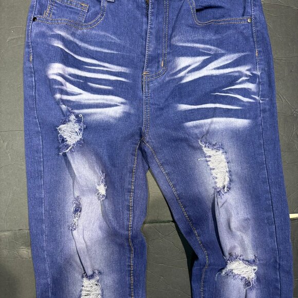 Men’s Purple Distressed Street Style Jeans – Size 28 NWT - Picture 2 of 7